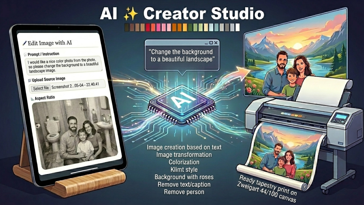AI Needlepoint Creator Studio