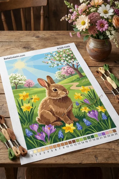 Bunny spring landscape – BG26-0349