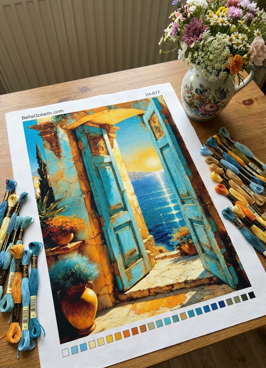 Sea-facing gate