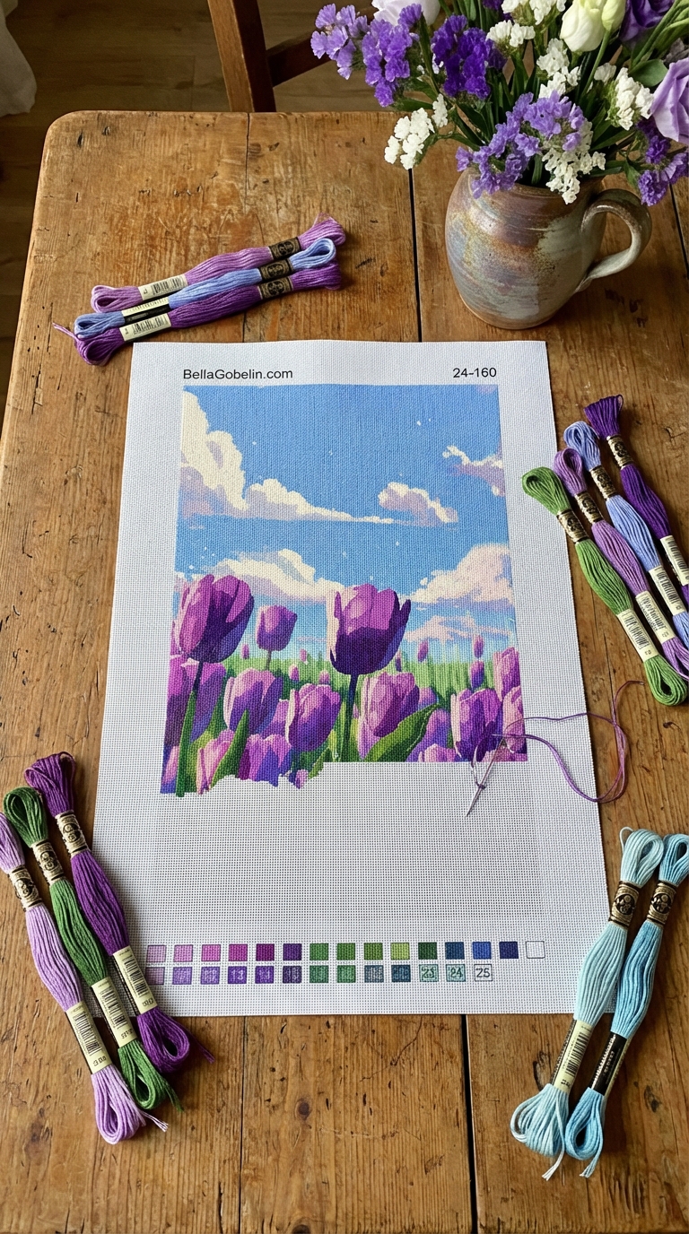 Purple tulips
