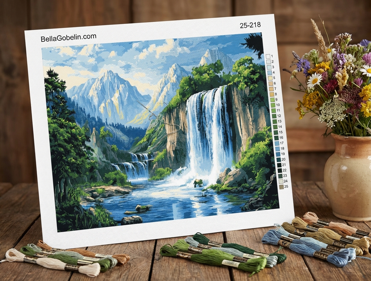 The waterfall