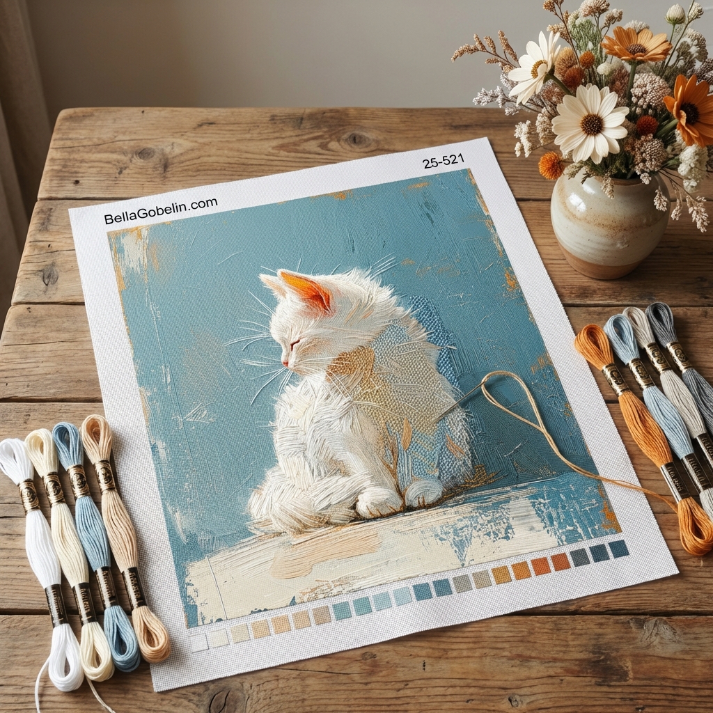 White little cat