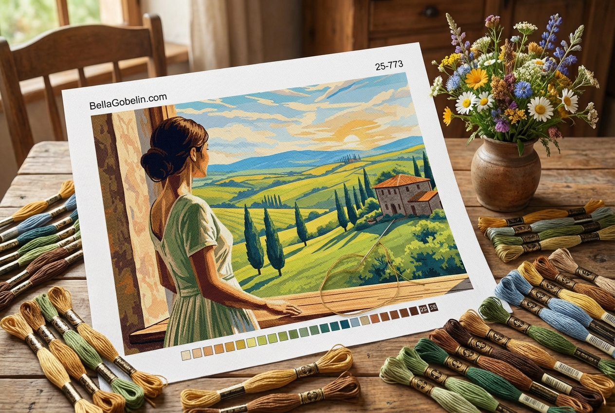 View in Tuscany