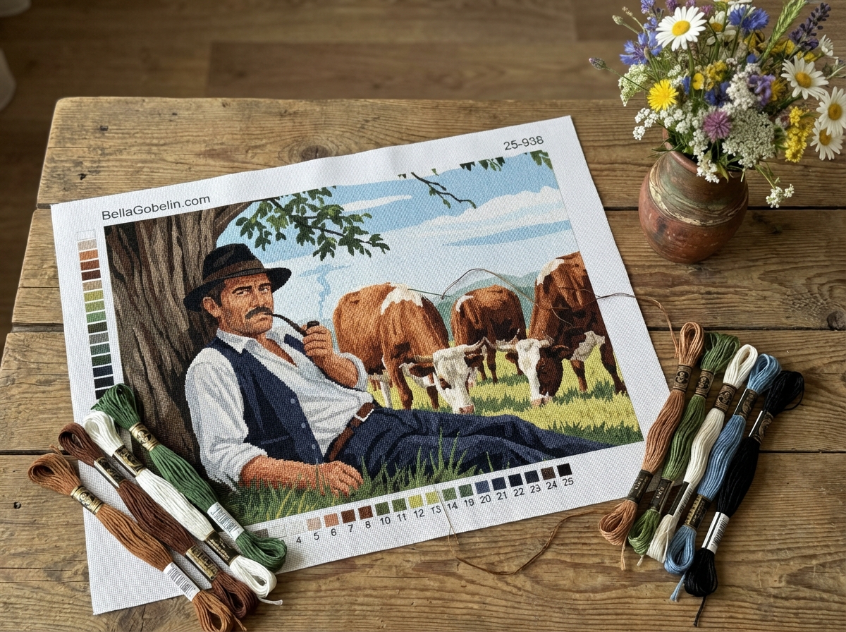 Cowherd with a Pipe