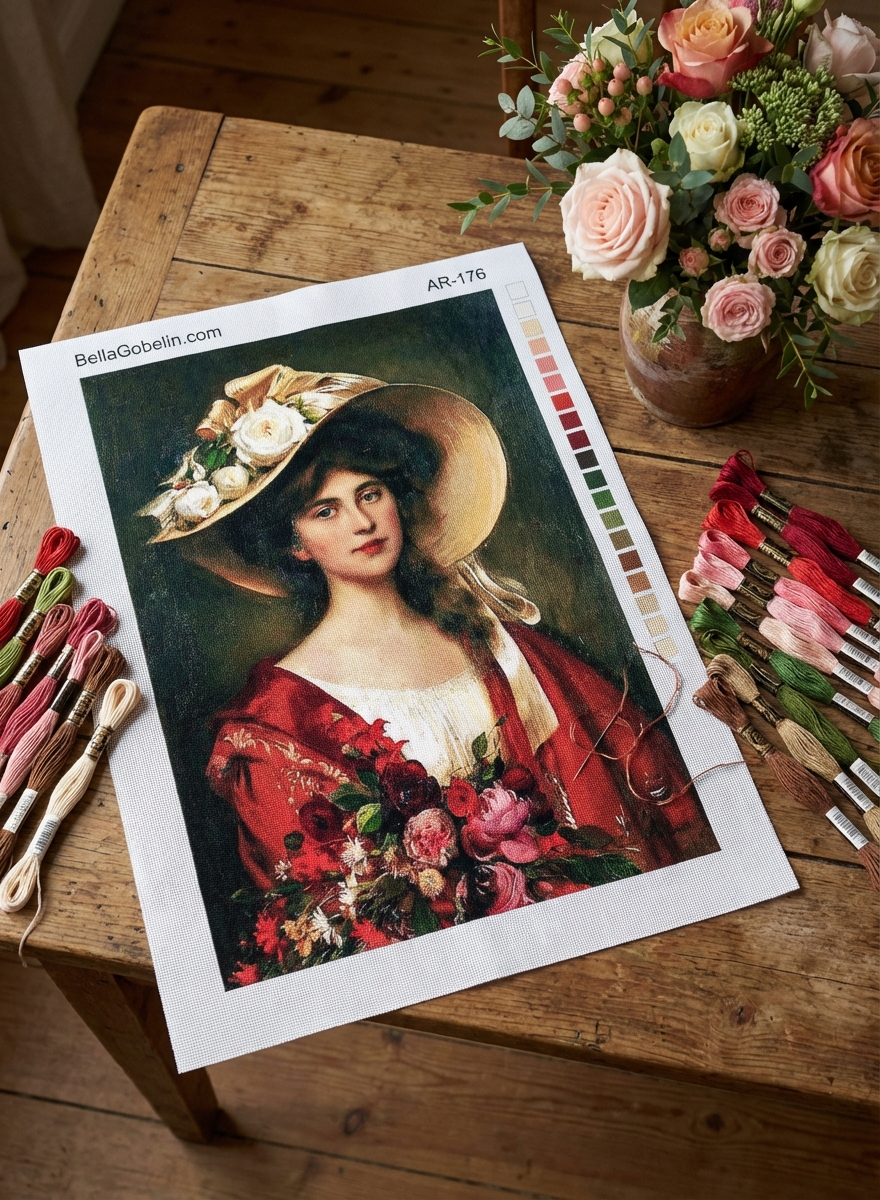 Lady with Roses