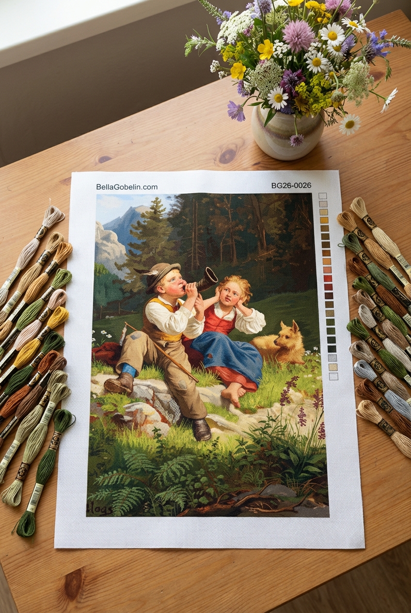 Wilhelm Blass - Alpine Scene Replica