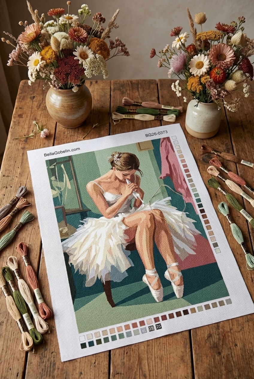 Ballerina resting