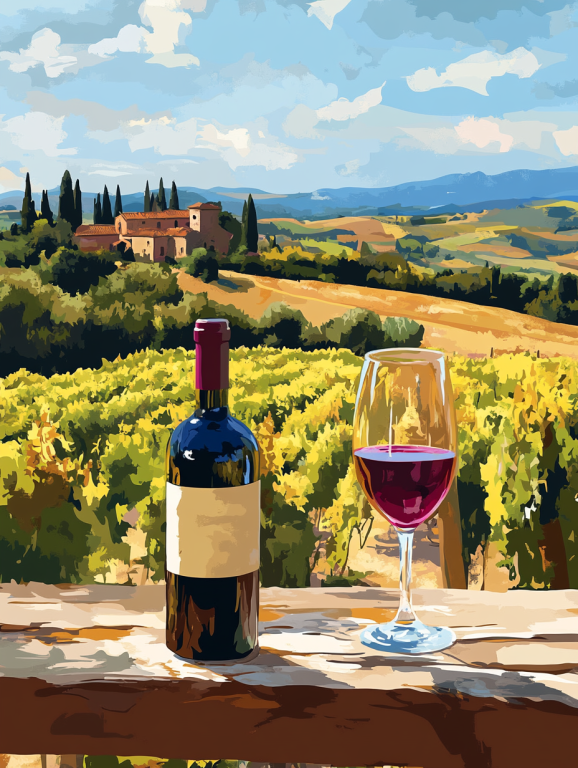 Toszkán hangulat, Chianti, Bor