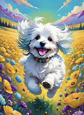 Cheerful puppy