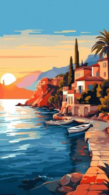 Sunset in the Bay