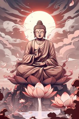 Buddha needlepoint
