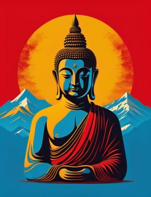 Buddha needlepoint