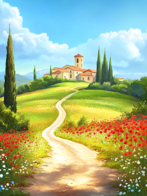 Small village in Tuscany