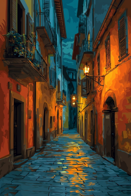 Afternoon in a small French town