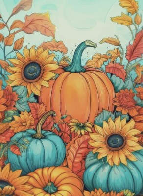 Autumn pumpkins