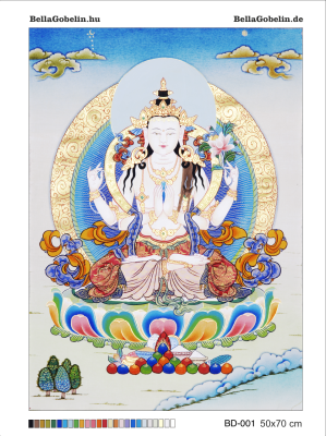 Buddha needlepoint