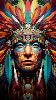 Colorful Indian Head