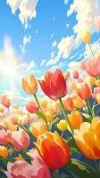Colorful Tulips