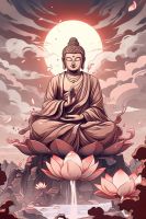 Buddha needlepoint