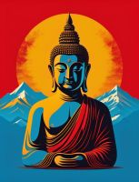 Buddha needlepoint