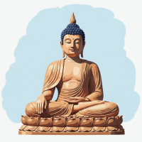 Buddha needlepoint