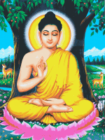 Buddha needlepoint