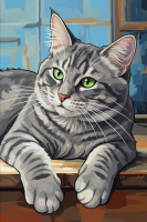 Orange cat portrait