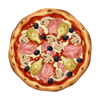 Capricciosa pizza