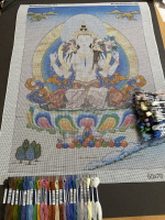 Buddha needlepoint