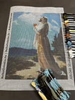 Jesus is praying.